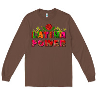 Chestnut latina power Long Sleeve Tee - AdoDesignShop