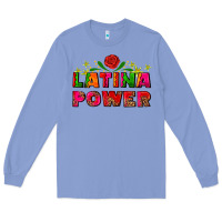 Colony Blue latina power Long Sleeve Tee - AdoDesignShop
