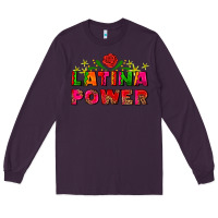 Plum latina power Long Sleeve Tee - AdoDesignShop