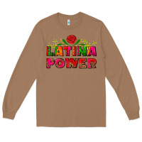 Toasted Coconut latina power Long Sleeve Tee - AdoDesignShop