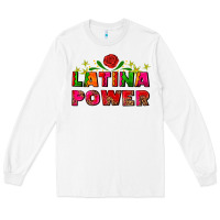 White latina power Long Sleeve Tee - AdoDesignShop