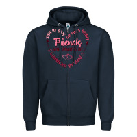 Navy side by or miles apart friends will always be conn Zipper Hoodie - MaliasSmallBusiness