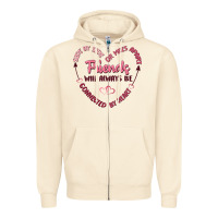 Sandshell side by or miles apart friends will always be conn Zipper Hoodie - MaliasSmallBusiness
