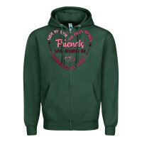 Side By Or Miles Apart Friends Will Always Be Conn Zipper Hoodie | Teevron