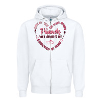 White side by or miles apart friends will always be conn Zipper Hoodie - MaliasSmallBusiness