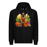 Black Halloween german shepherd Premium Hoodie - RanaPortraitStore