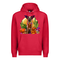 Cardinal Halloween german shepherd Premium Hoodie - RanaPortraitStore