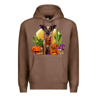 Chestnut Halloween german shepherd Premium Hoodie - RanaPortraitStore