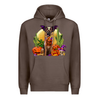 Coffee Halloween german shepherd Premium Hoodie - RanaPortraitStore