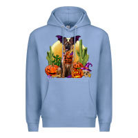 Colony Blue Halloween german shepherd Premium Hoodie - RanaPortraitStore