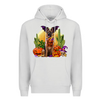 Dove Grey Halloween german shepherd Premium Hoodie - RanaPortraitStore