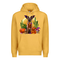 Mustard Halloween german shepherd Premium Hoodie - RanaPortraitStore
