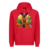 Red Halloween german shepherd Premium Hoodie - RanaPortraitStore