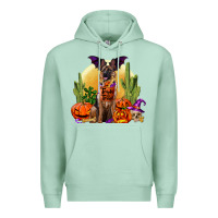 Seafoam Halloween german shepherd Premium Hoodie - RanaPortraitStore