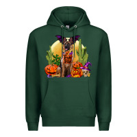 Sports Green Halloween german shepherd Premium Hoodie - RanaPortraitStore