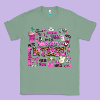 Come On Nurse Lets Go Party Classic Tee Designed By Adodesignshop