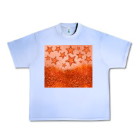 Grape Ice orange glitter star Urban Heavy Tee - JahusDesignShop