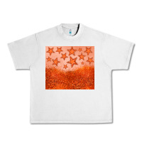 Lunar Rock orange glitter star Urban Heavy Tee - JahusDesignShop
