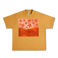 Peanut Butter orange glitter star Urban Heavy Tee - JahusDesignShop
