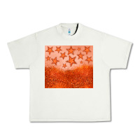 Pistachio orange glitter star Urban Heavy Tee - JahusDesignShop