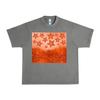 Tornado orange glitter star Urban Heavy Tee - JahusDesignShop