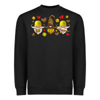 Black softball gnome Heavyweight Sweatshirt - HRA Design Shop