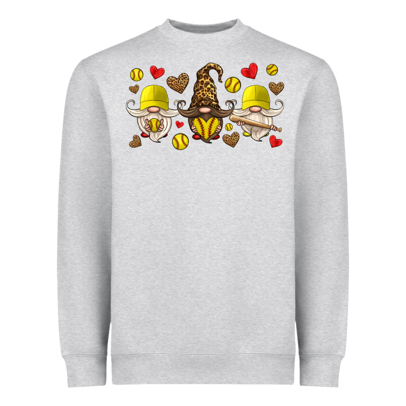 Softball Gnome Heavyweight Sweatshirt by HRA Design Shop | Teevron