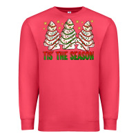 Cardinal tis' the season with christmas cakes  bbs Premium Sweatshirt - BundleAndBundleShop