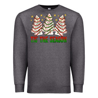 Charcoal Heather tis' the season with christmas cakes  bbs Premium Sweatshirt - BundleAndBundleShop