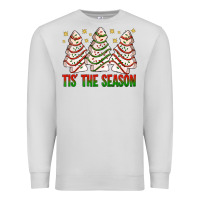 Dove Grey tis' the season with christmas cakes  bbs Premium Sweatshirt - BundleAndBundleShop