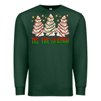Sports Green tis' the season with christmas cakes  bbs Premium Sweatshirt - BundleAndBundleShop