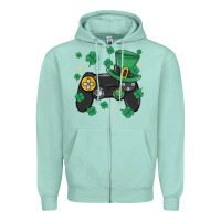 Seafoam video game st patricks day Zipper Hoodie - MaliasSmallBusiness