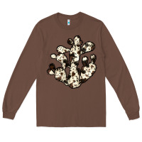Chestnut cowhide cactus Long Sleeve Tee - JahusDesignShop