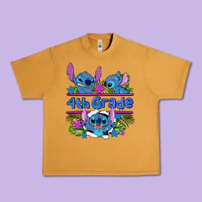 Preview Flower Stitch 4 Th Grade Urban Heavy Tee Designed By Adodesignshop
