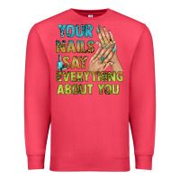 Cardinal your nails say everything about you bbs Premium Sweatshirt - BundleAndBundleShop