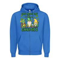True Royal shamrock with my gnomies Zipper Hoodie - MaliasSmallBusiness