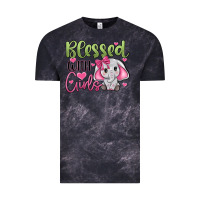 Cloud Black blessed with girls Vintage Tee - JahusDesignShop