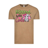Vintage Coffee blessed with girls Vintage Tee - JahusDesignShop