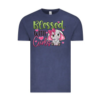 Vintage Denim blessed with girls Vintage Tee - JahusDesignShop