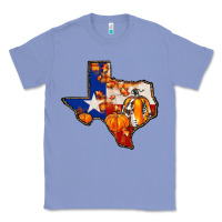 Colony Blue texas map fall Classic Tee - JahusDesignShop