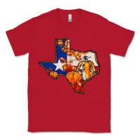 Red texas map fall Classic Tee - JahusDesignShop