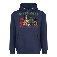 Navy rocking around the christmas tree Heavyweight Hoodie - MaliasSmallBusiness