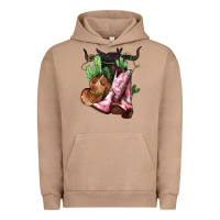 Pigment Burro Cowgirl boots hat horns cactus Urban Hoodie - HowdyJamesFarm