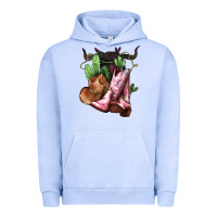 Pigment Grape Ice Cowgirl boots hat horns cactus Urban Hoodie - HowdyJamesFarm