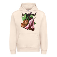 Sandshell Cowgirl boots hat horns cactus Urban Hoodie - HowdyJamesFarm