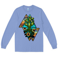 Colony Blue cactus1 Long Sleeve Tee - JahusDesignShop