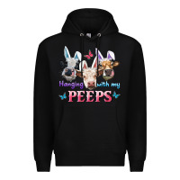 Black Hanging With My Peeps Cows Premium Hoodie - RanaPortraitStore