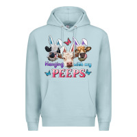 Blue Mist Hanging With My Peeps Cows Premium Hoodie - RanaPortraitStore