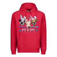 Cardinal Hanging With My Peeps Cows Premium Hoodie - RanaPortraitStore