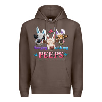 Coffee Hanging With My Peeps Cows Premium Hoodie - RanaPortraitStore